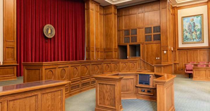 A courtroom