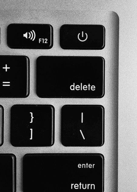 the delete key