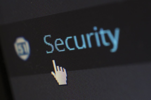 An image showing security written on a screen