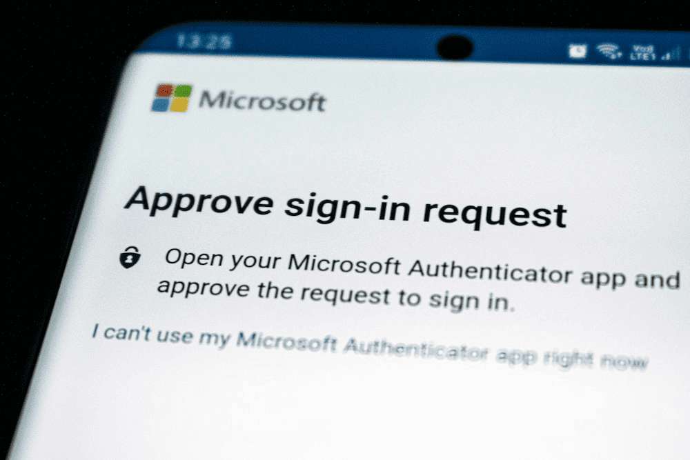 Microsoft authenticator app for sign-in request approval